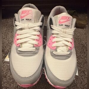 Nike Women’s Air Max Sneakers in White, Gray & Pink